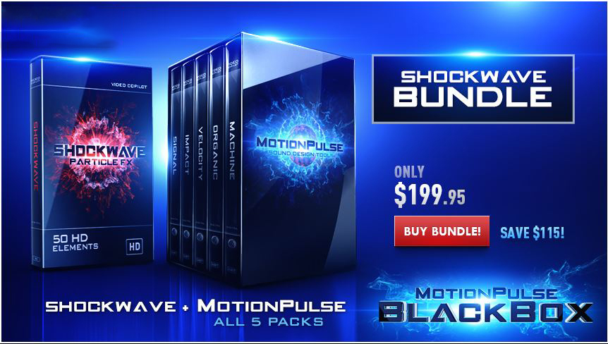 【A37】震撼音效库 MotionPulse BlackBox + 冲击波素材Shockwave