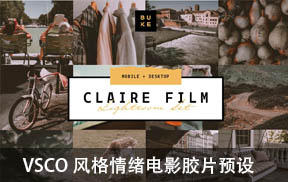 【P87】VSCO风格情绪电影胶片预设BukeShop Claire Film