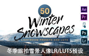 【P125】冬季旅拍雪景人像LR预设LUT预设包 Winter Lightroom Presets and LUTs