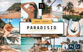 【P195】热带海岛莫兰迪Lightroom预设 Paradisio Lightroom Presets