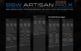 【S1119】BW Artisan Pro X 2022 V2.1汉化版风光黑白明度蒙版扩展PS2022