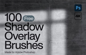 【M378】100个4K投影光线光效果PS笔刷