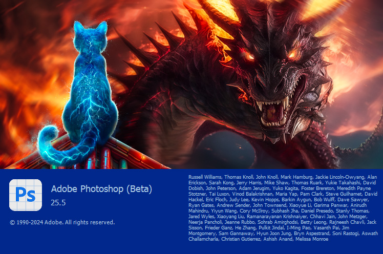 【S1342】Photoshop 2024 (Beta) v 25.5(2475)WIN系统版  含神经滤镜、移除工具、参数滤波器滤镜