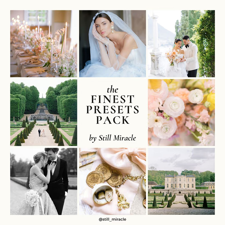 【P721】Still Miracle – The Finest 婚礼PS/LR预设