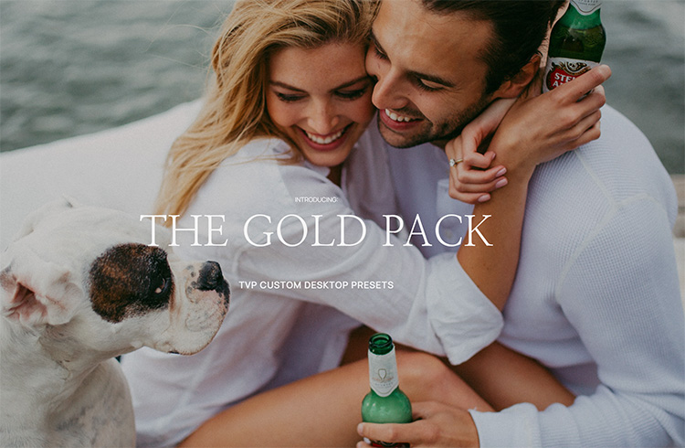 【P722】Tricia Victoria – Gold Pack金色人像PS/LR预设包