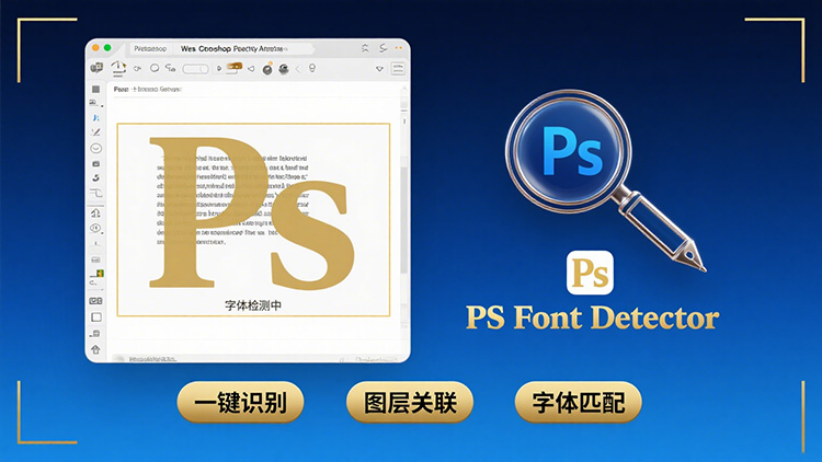 【S1463】PS脚本插件一秒识别所有图层字体，找字不求人！